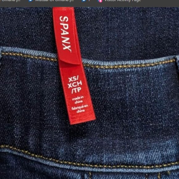 Spanx flare jeans. Size XS. - Picture 2 of 4